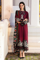WINTER-3PC KHADDAR PRINTED SHIRT WITH KHADDAR PRINTED DUPATTA AND PRINT TROUSER-2651