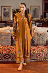 WINTER-2PC DHANAK EMBROIDERED SHIRT AND EMBROIDRED SLEEVES-134