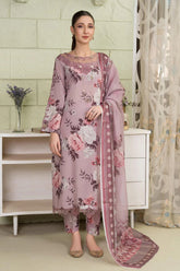 WINTER-3PC KARANDI PRINTED SHIRT WITH KARANDI PRINTED DUPATTA AND TROUSER-2581