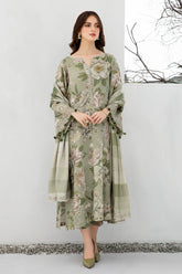 WINTER-3PC KHADDAR SHIRT WITH KHADDAR PRINT DUPATTA AND PRINT TROUSER-2559