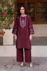SUMMER-2PC LAWN EMBROIDERED SHIRT WITH TROUSER-146