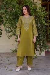 SUMMER-2PC LAWN EMBROIDERED SHIRT WITH TROUSER-67