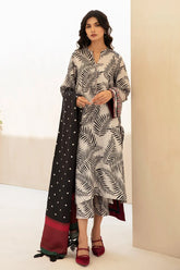 WINTER-3PC KARANDI PRINTED SHIRT WITH KARANDI PRINTED DUPATTA AND TROUSER-2577
