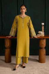 WINTER-2PC DHANAK EMBROIDERED SHIRT WITH DHANAK EMBROIDERED TROUSER-141