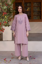 SUMMER-2PC LAWN EMBROIDERED SHIRT WITH TROUSER-144