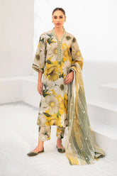 WINTER-3PC KARANDI PRINTED SHIRT WITH KARANDI PRINTED DUPATTA AND TROUSER-2573