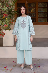 SUMMER-2PC LAWN EMBROIDERED SHIRT WITH TROUSER-142