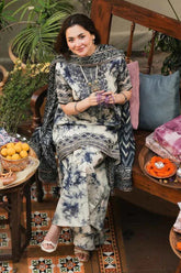 SUMMER-3PC LAWN PRINTED EMB SHIRT WITH LAWN PRINTED DUPATTA AND PRINTED TROUSER-2527