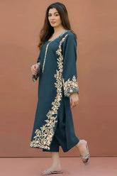 SUMMER-2PC LAWN EMBROIDERED SHIRT WITH LAWN TROUSER-22