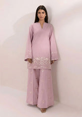 SUMMER-2PC LAWN EMBROIDERED SHIRT WITH EMBROIDERED TROUSER-55