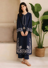 SUMMER-2PC LAWN EMBROIDERED SHIRT WITH EMBROIDERED TROUSER-57