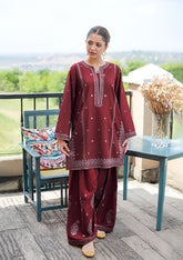 SUMMER-2PC LAWN EMBROIDERED SHIRT WITH TROUSER-269