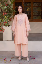 SUMMER-2PC LAWN EMBROIDERED SHIRT WITH TROUSER-140