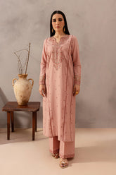 WINTER-2PIECE DHANAK EMBROIDERED SHIRT WITH DHANAK EMB TROUSER-15017