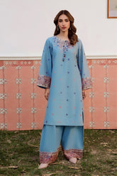 SUMMER-2PC LAWN EMBROIDERED SHIRT WITH TROUSER-138