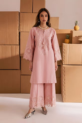 SUMMER-2PC LAWN EMBROIDERED SHIRT WITH TROUSER-180