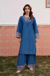 SUMMER-2PC LAWN EMBROIDERED SHIRT WITH TROUSER-284