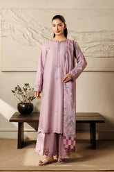 SUMMER-3PIECE LAWN EMBROIDERED SHIRT WITH CHIFFON PRINTED DUPATTA AND TROUSER-4868