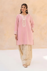 WINTER-2PIECE DHANAK EMBROIDERED SHIRT WITH DHANAK EMB TROUSER-15097