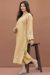 SUMMER-2PC LAWN EMBROIDERED SHIRT WITH LAWN TROUSER-18