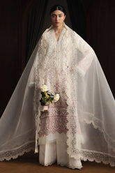 SUMMER-3PC LAWN EMBROIDERED SHIRT WITH KHADDI NET EMB DUPATTA AND EMB TROUSER-4893