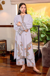 SUMMER-2PC LAWN EMBROIDERED SHIRT WITH TROUSER-1138