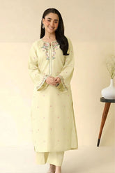 SUMMER-2PC LAWN EMBROIDERED SHIRT WITH EMBROIDERED LAWN TROUSER-290