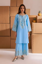 SUMMER-2PC LAWN EMBROIDERED SHIRT WITH TROUSER-188