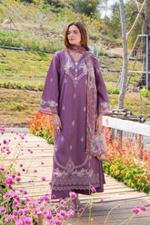 SUMMER-3PC LAWN EMBROIDERED SHIRT WITH CHIFFON PRINTED DUPATTA AND TROUSER-4861
