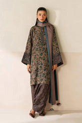 WINTER-3PC VISCOSE PRINTED SHIRT WITH VISCOSE PRINTED DUPATTA AND TROUSER-2637