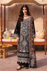 SUMMER-3PC LAWN LASER WORK EMBROIDERED SHIRT WITH CHIFFON PRINTED EMBROIDERED DUPATTA AND TROUSER-4772