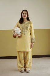 SUMMER-2PC LAWN EMBROIDERED SHIRT WITH TROUSER-254
