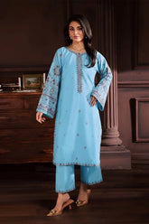 SUMMER-2PC LAWN EMBROIDERED SHIRT WITH TROUSER-235