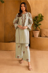 SUMMER-2PC LAWN EMBROIDERED SHIRT WITH TROUSER-1127