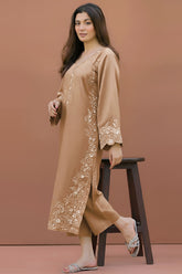 SUMMER-2PC LAWN EMBROIDERED SHIRT WITH TROUSER-1146