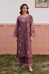 SUMMER-2PC LAWN EMBROIDERED SHIRT WITH TROUSER-118
