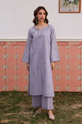 SUMMER-2PC LAWN EMBROIDERED SHIRT WITH TROUSER-117