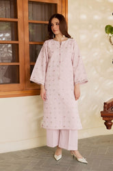 SUMMER-2PC LAWN EMBROIDERED SHIRT WITH TROUSER-201