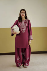SUMMER-2PC LAWN EMBROIDERED SHIRT WITH TROUSER-252