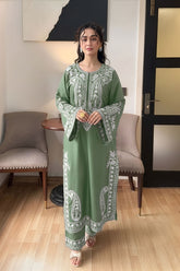 SUMMER-2PC LAWN EMBROIDERED SHIRT WITH TROUSER-96