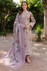 WINTER-3PC KHADDAR PRINTED SHIRT WITH KHADDAR PRINTED DUPATTA AND PRINT TROUSER-2644