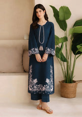 SUMMER-2PC LAWN EMBROIDERED SHIRT WITH EMBROIDERED TROUSER-58