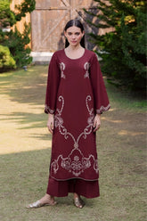 SUMMER-2PC LAWN EMBROIDERED SHIRT WITH TROUSER-107