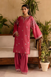 WINTER-2PC DHANAK EMBROIDERED SHIRT & EMBROIDERED TROUSER-114