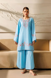 SUMMER-2PC LAWN EMBROIDERED SHIRT WITH TROUSER-215