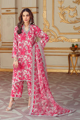 WINTER-3PC KARANDI PRINTED SHIRT WITH KARANDI PRINTED DUPATTA AND TROUSER-2580