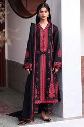 WINTER-3PC DHANAK EMBROIDERED SHIRT WITH DHANAK EMBROIDERED SHAWL AND EMB TROUSER-5233