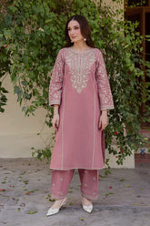 SUMMER-2PC LAWN EMBROIDERED SHIRT WITH TROUSER-69