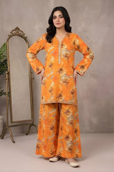RARE STORE-2PC PRINTED BANA DORIA LAWN STITCHED SHIRT & TROUSER-62