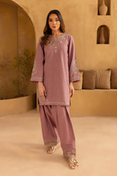 WINTER-2PC SEQUIN DHANAK EMBROIDERED SHIRT WITH SEQUIN DHANAK EMBROIDERED TROUSER-106
